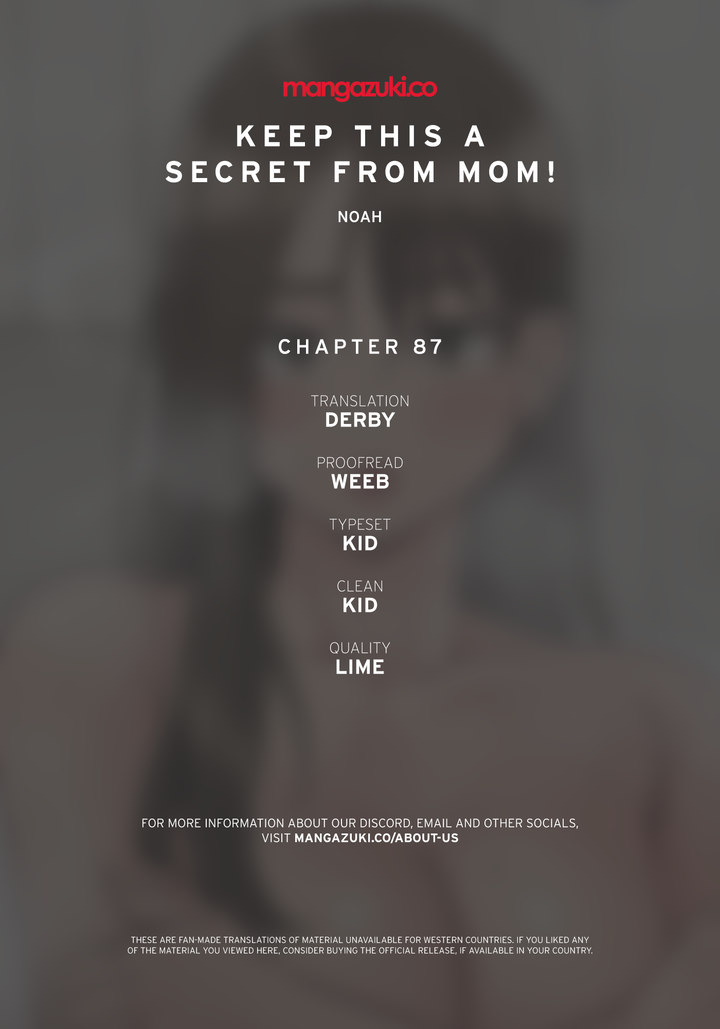 Keep it a secret from your mother! - Chapter 87 Page 1
